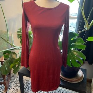 Bodycon long sleeve soft dress SzL